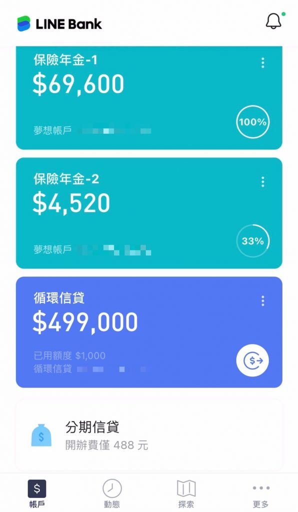 LINE Bank 臨用金 循環信貸